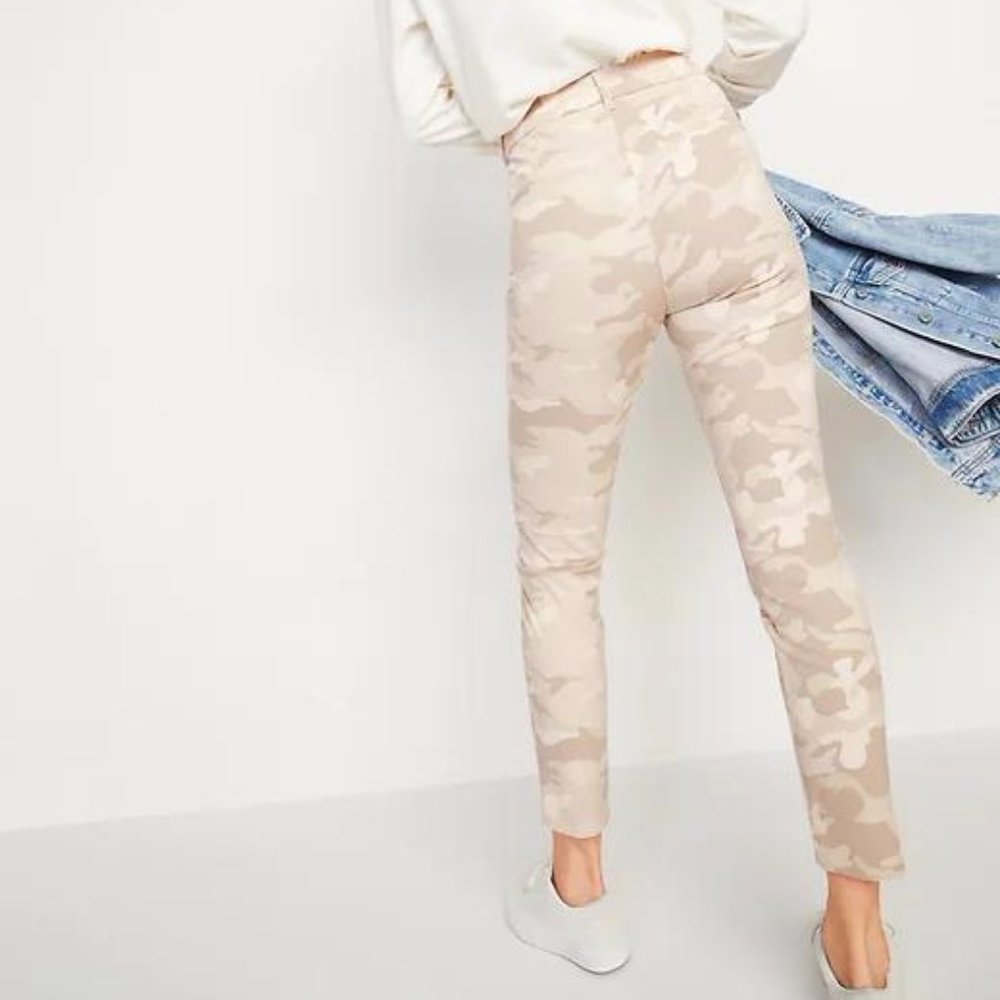 Old Navy High-Waisted Patterned Pixie Ankle Pants New - Picture 2 of 7
